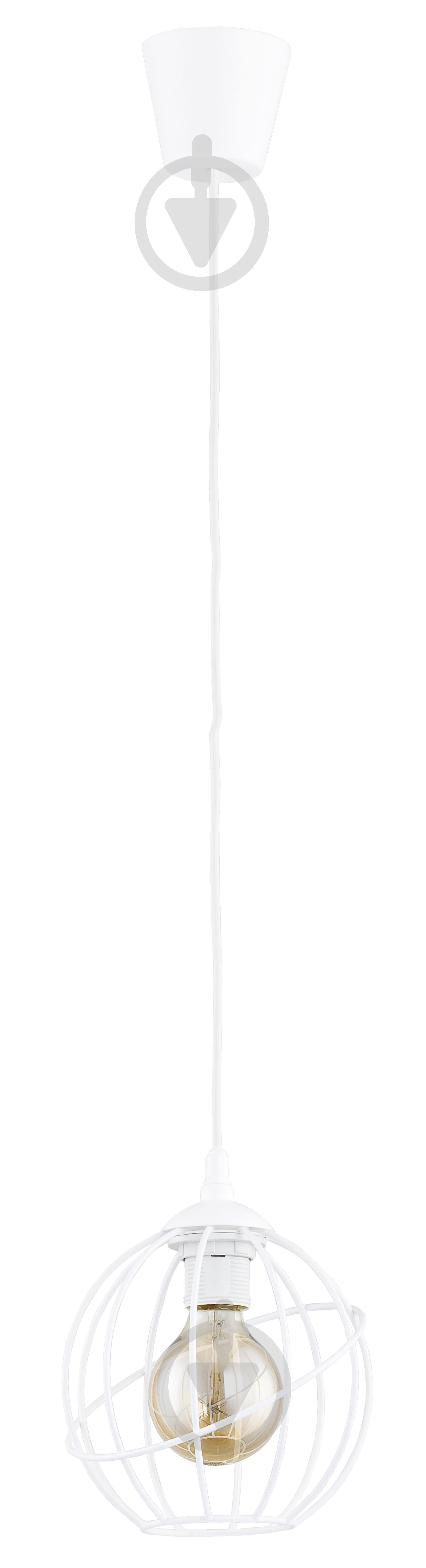 Подвес TK Lighting Orbita 1x60 Вт E27 белый 1629 - фото 1