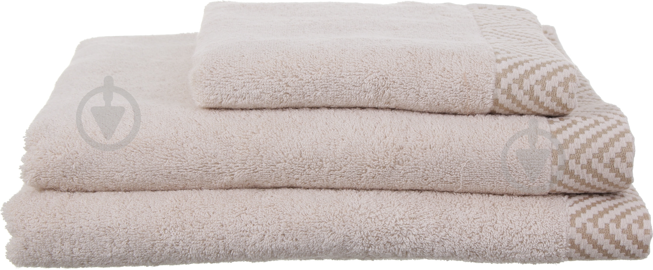 Полотенце 50x90 см бежевый Mundotextil - фото 1