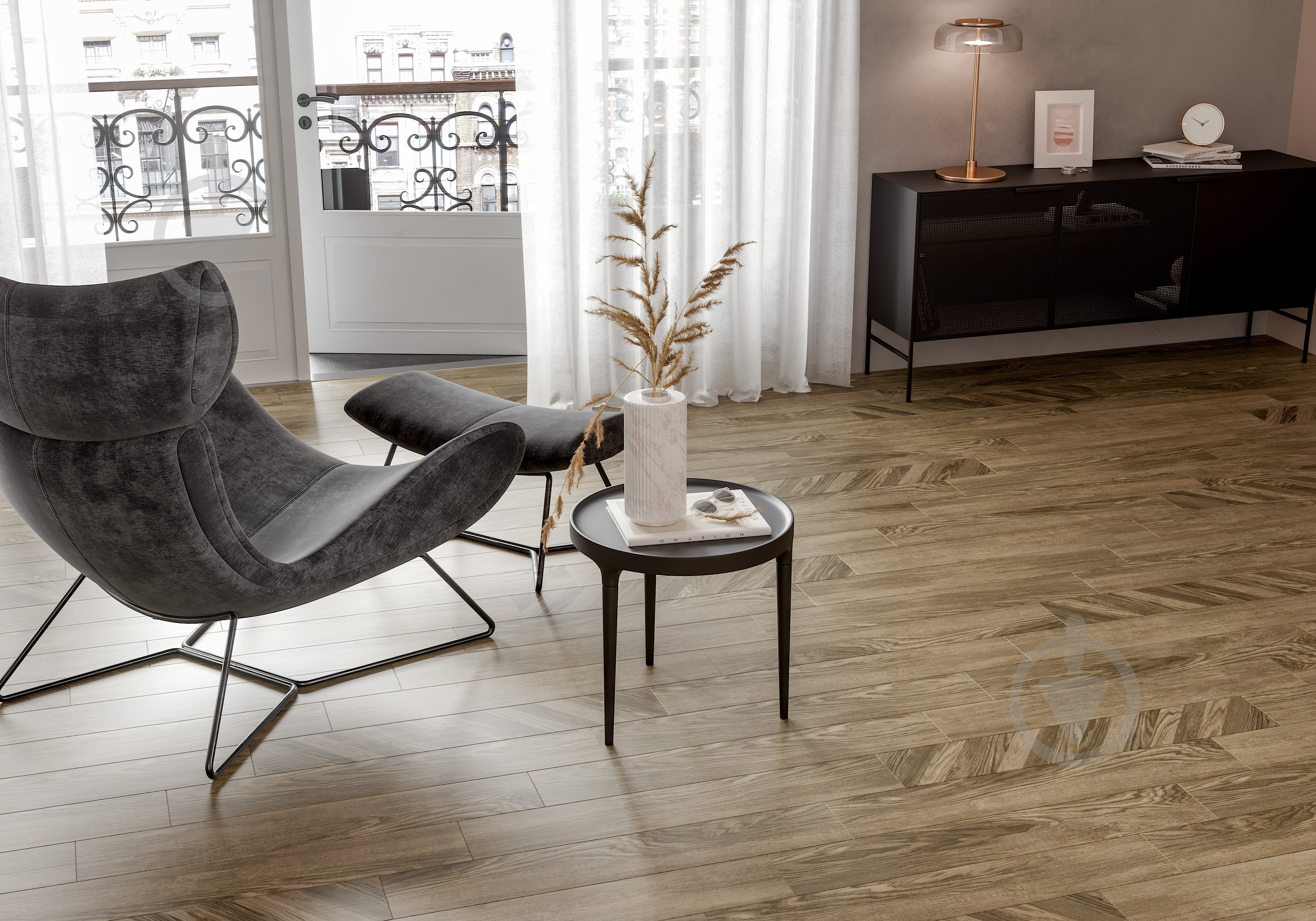 ᐉ Плитка Golden Tile Wood Chevron brown 9L7190 15x90 см • Купить