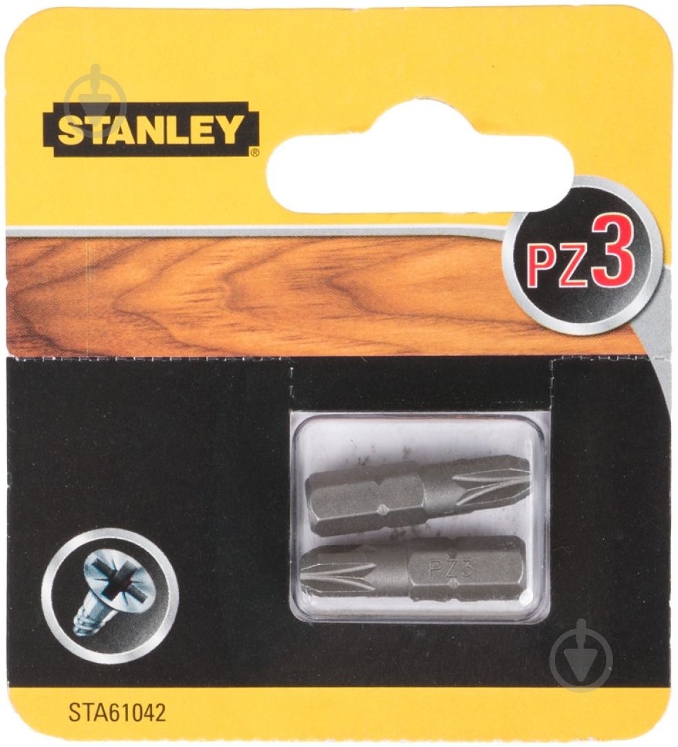 Бита Stanley PZ3x25 мм 2 шт. STA61042 - фото 1