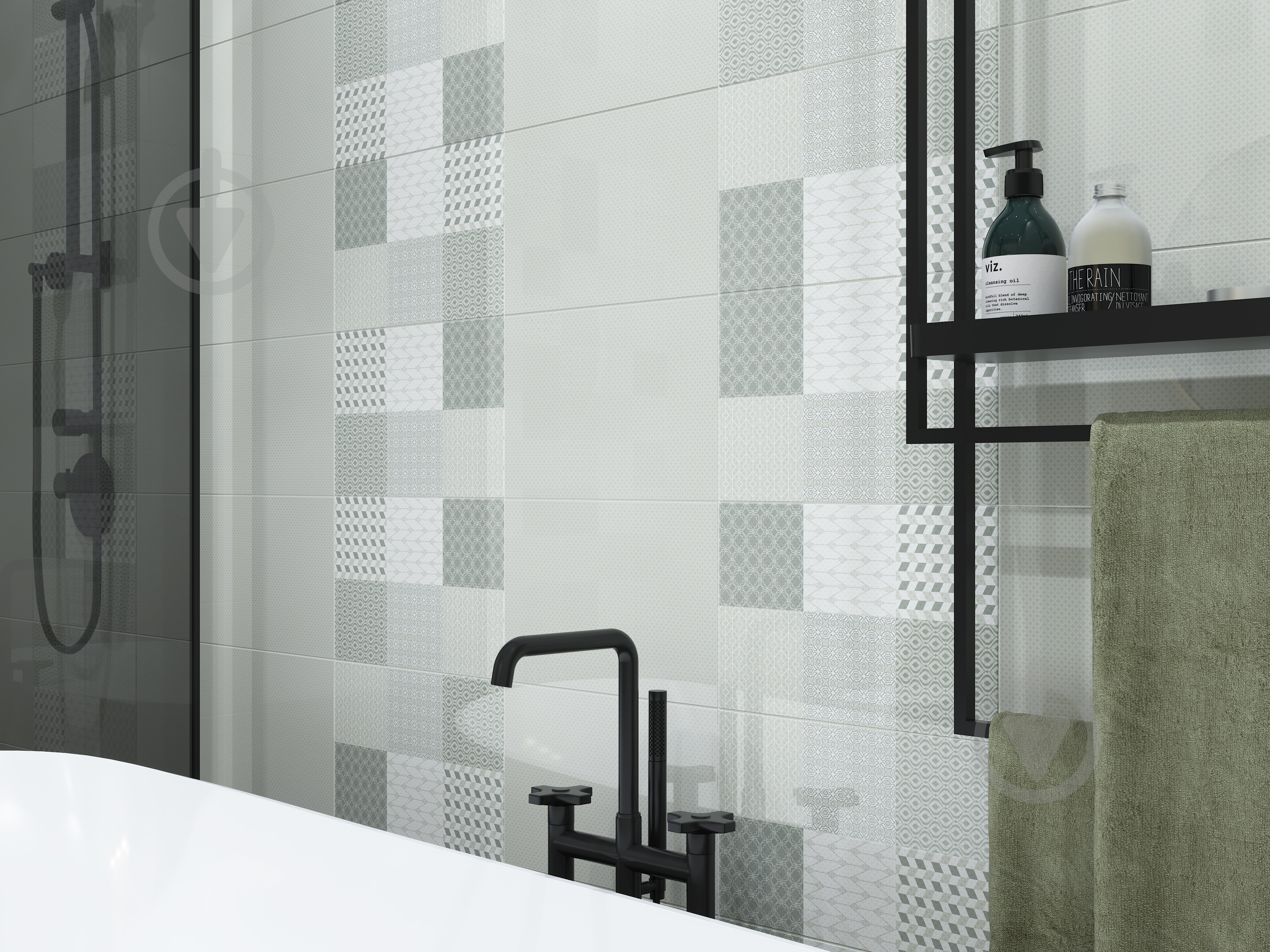 Декор Golden Tile Verdelato Patchwork ivory А6А311 25x40 см - фото 2 Декор Golden Tile Verdelato Patchwork ivory А6А311 25x40 см - фото 2