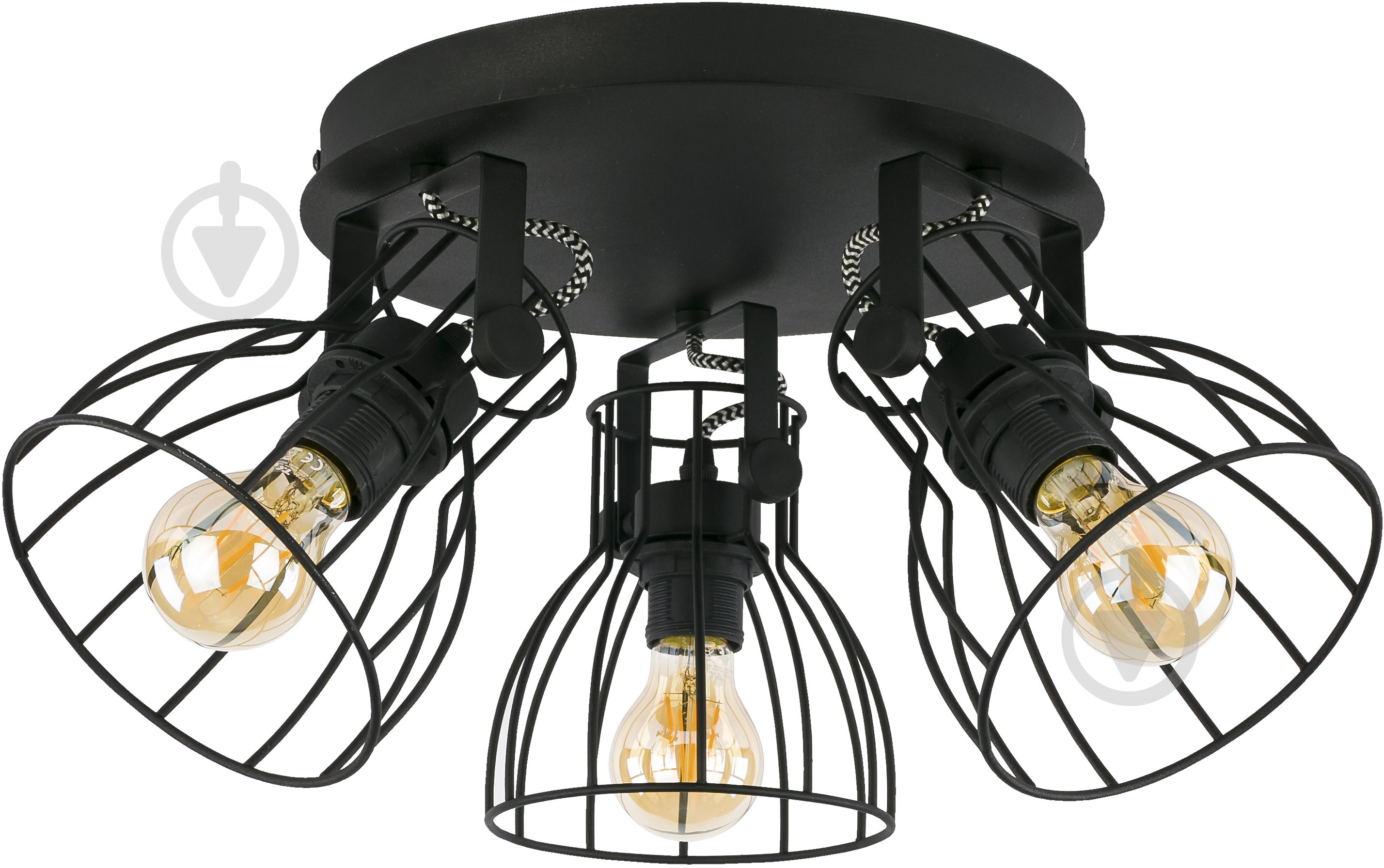 Спот TK Lighting Alano 3x60 Вт E27 черный 2123 - фото 1 Спот TK Lighting Alano 3x60 Вт E27 черный 2123 - фото 1