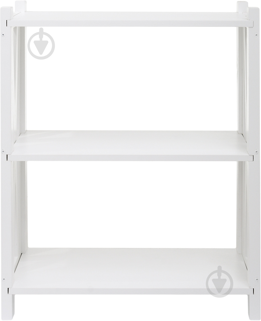 Стеллаж 860x700x300 мм СПМК №579 белый дерево полки 3 шт. крашенный - фото 2 Стеллаж 860x700x300 мм СПМК №579 белый дерево полки 3 шт. крашенный - фото 2