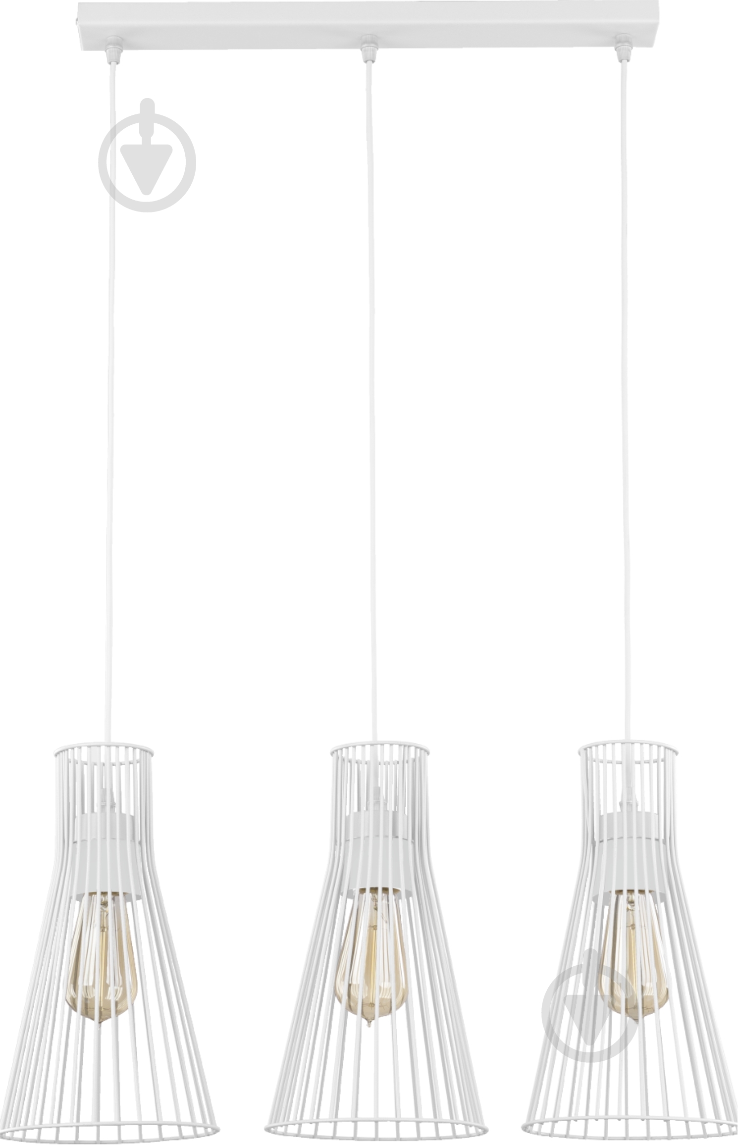 Подвес TK Lighting Vito 3x60 Вт E27 белый 1501 - фото 1