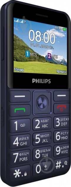 Мобильный телефон Philips Xenium E207 blue - фото 4