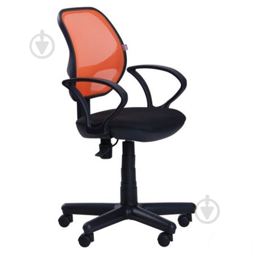 Кресло AMF Art Metal Furniture Чат черно-оранжевый - фото 1