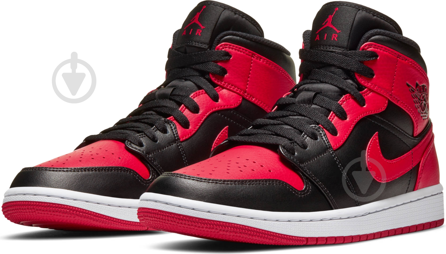 Кроссовки мужские демисезонные Jordan AIR 1 MID 554724-074 р.41 красные - фото 1 Кроссовки мужские демисезонные Jordan AIR 1 MID 554724-074 р.41 красные - фото 1