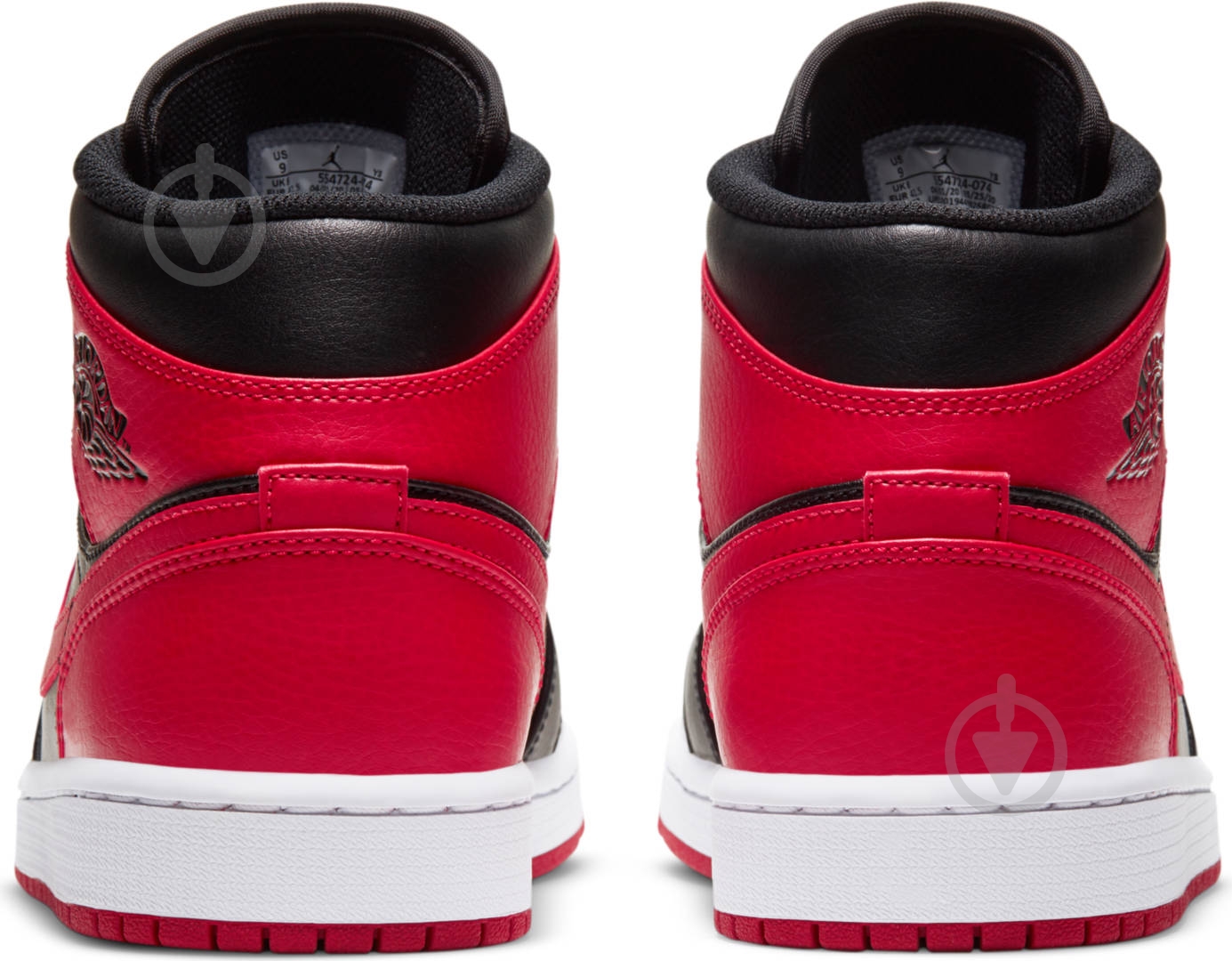 Кроссовки мужские демисезонные Jordan AIR 1 MID 554724-074 р.41 красные - фото 2 Кроссовки мужские демисезонные Jordan AIR 1 MID 554724-074 р.41 красные - фото 2