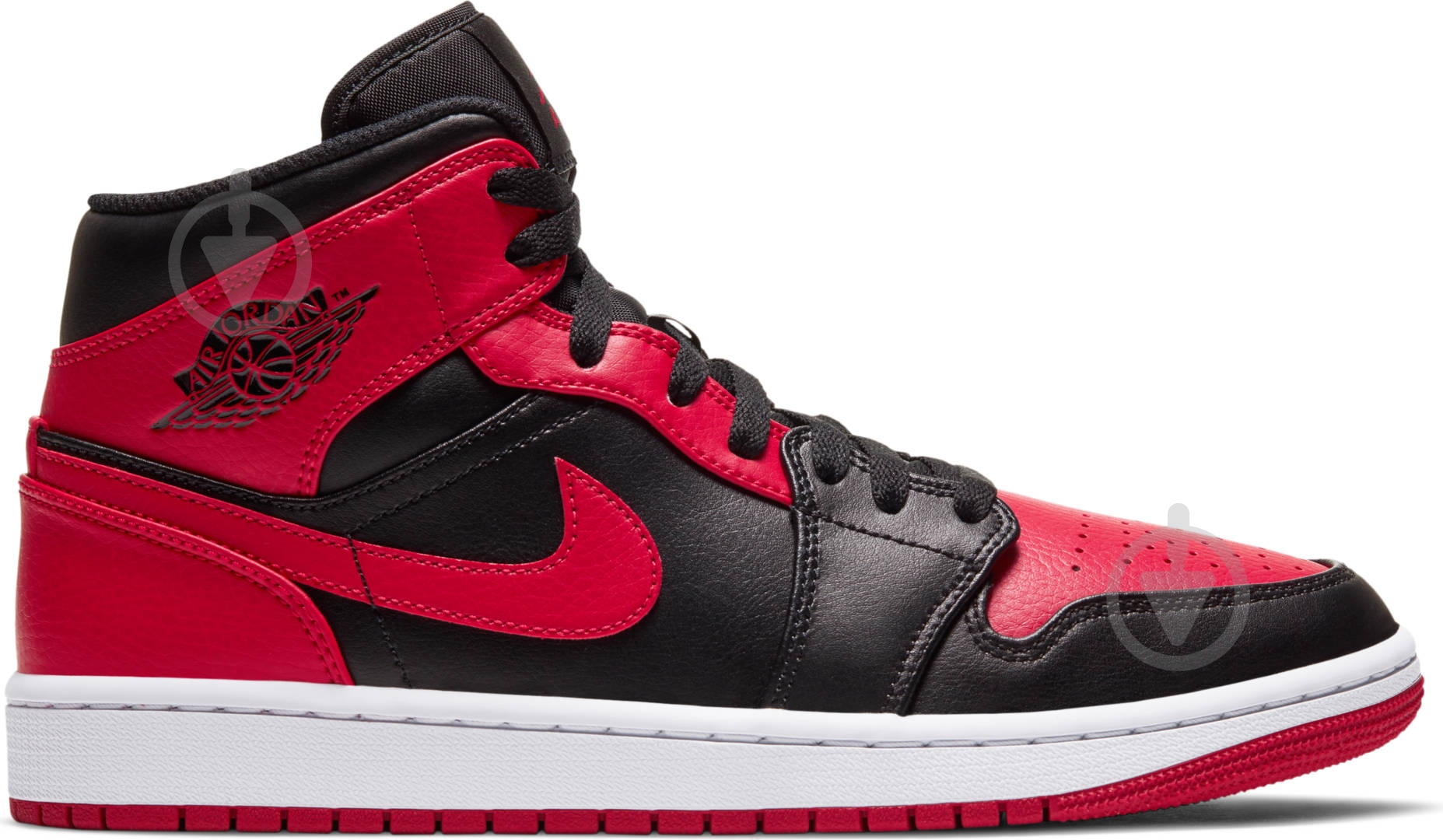 Кроссовки мужские демисезонные Jordan AIR 1 MID 554724-074 р.41 красные - фото 3 Кроссовки мужские демисезонные Jordan AIR 1 MID 554724-074 р.41 красные - фото 3