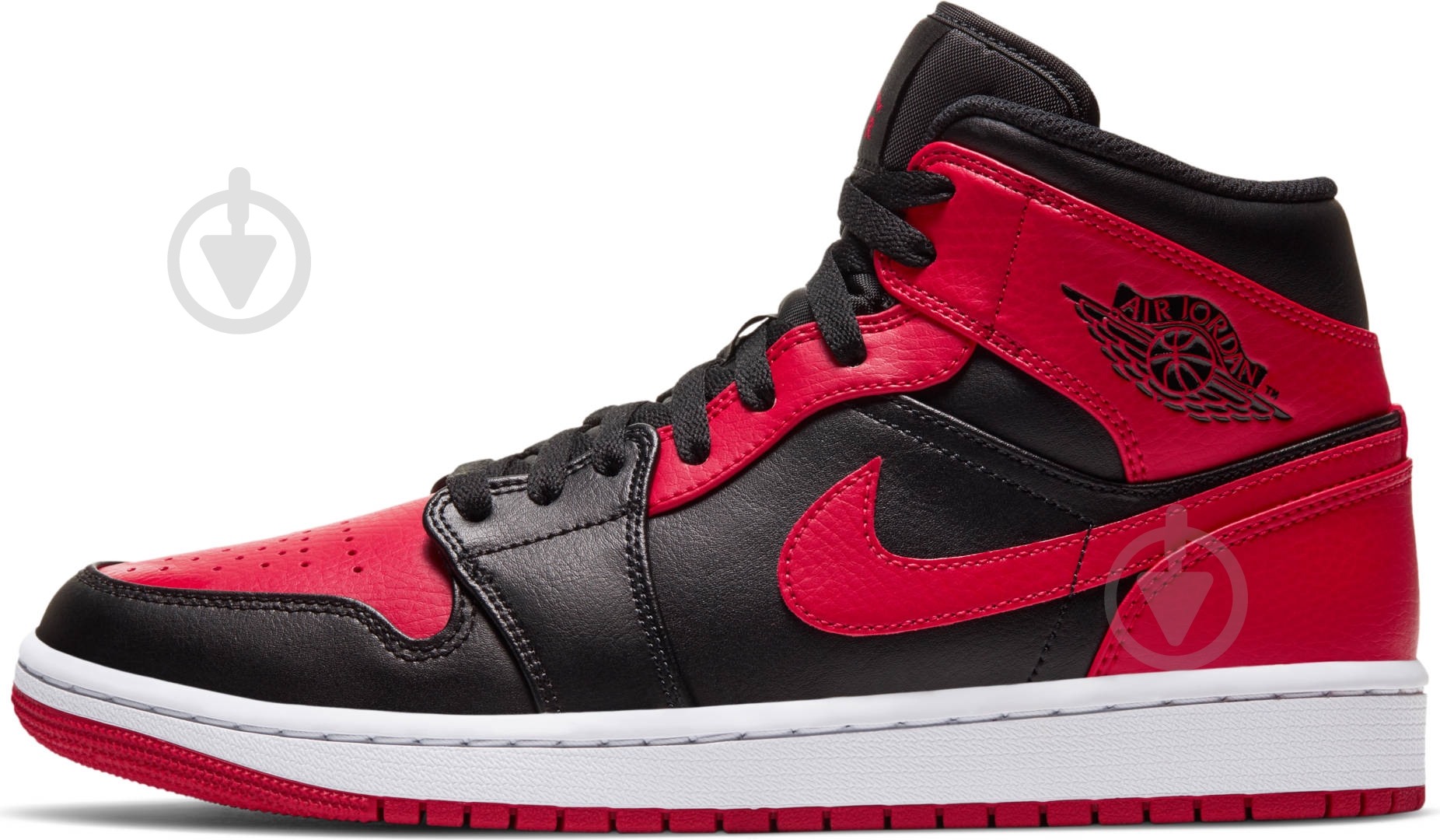 Кроссовки мужские демисезонные Jordan AIR 1 MID 554724-074 р.41 красные - фото 5 Кроссовки мужские демисезонные Jordan AIR 1 MID 554724-074 р.41 красные - фото 5