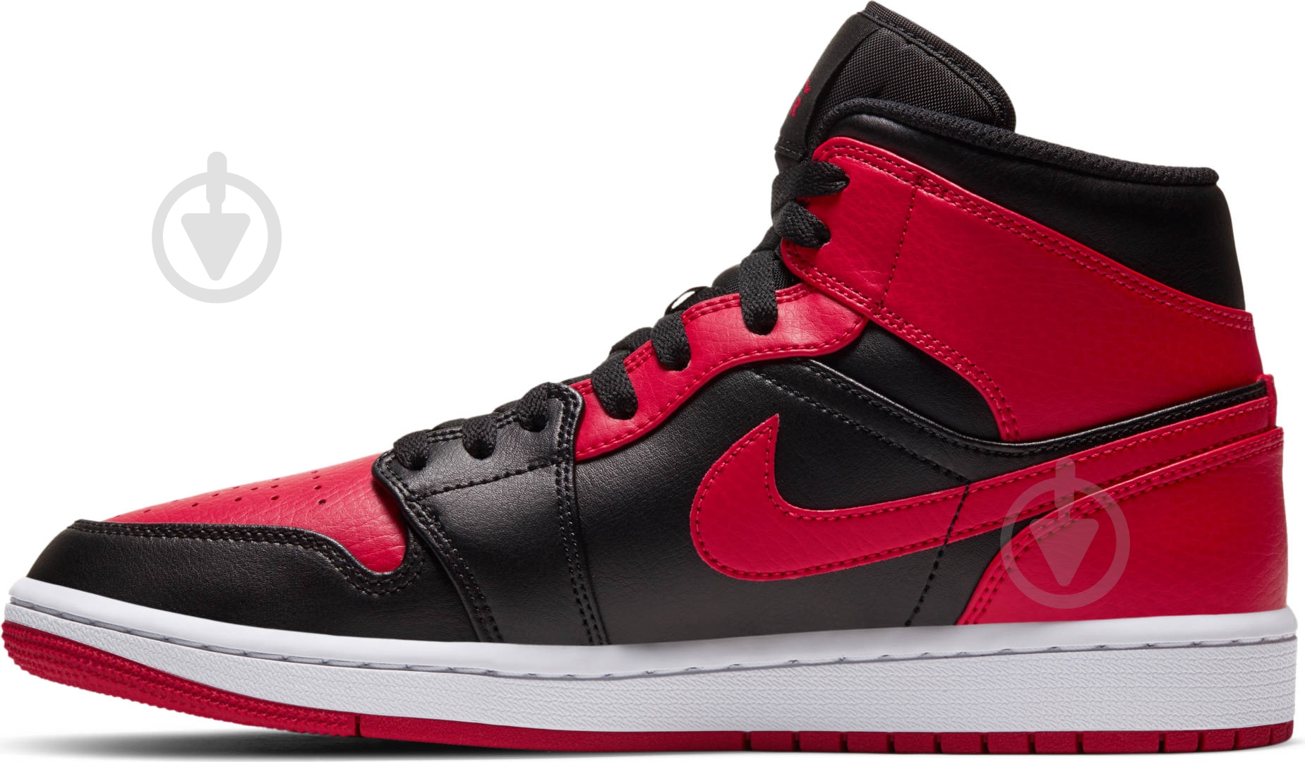 Кроссовки мужские демисезонные Jordan AIR 1 MID 554724-074 р.41 красные - фото 6 Кроссовки мужские демисезонные Jordan AIR 1 MID 554724-074 р.41 красные - фото 6