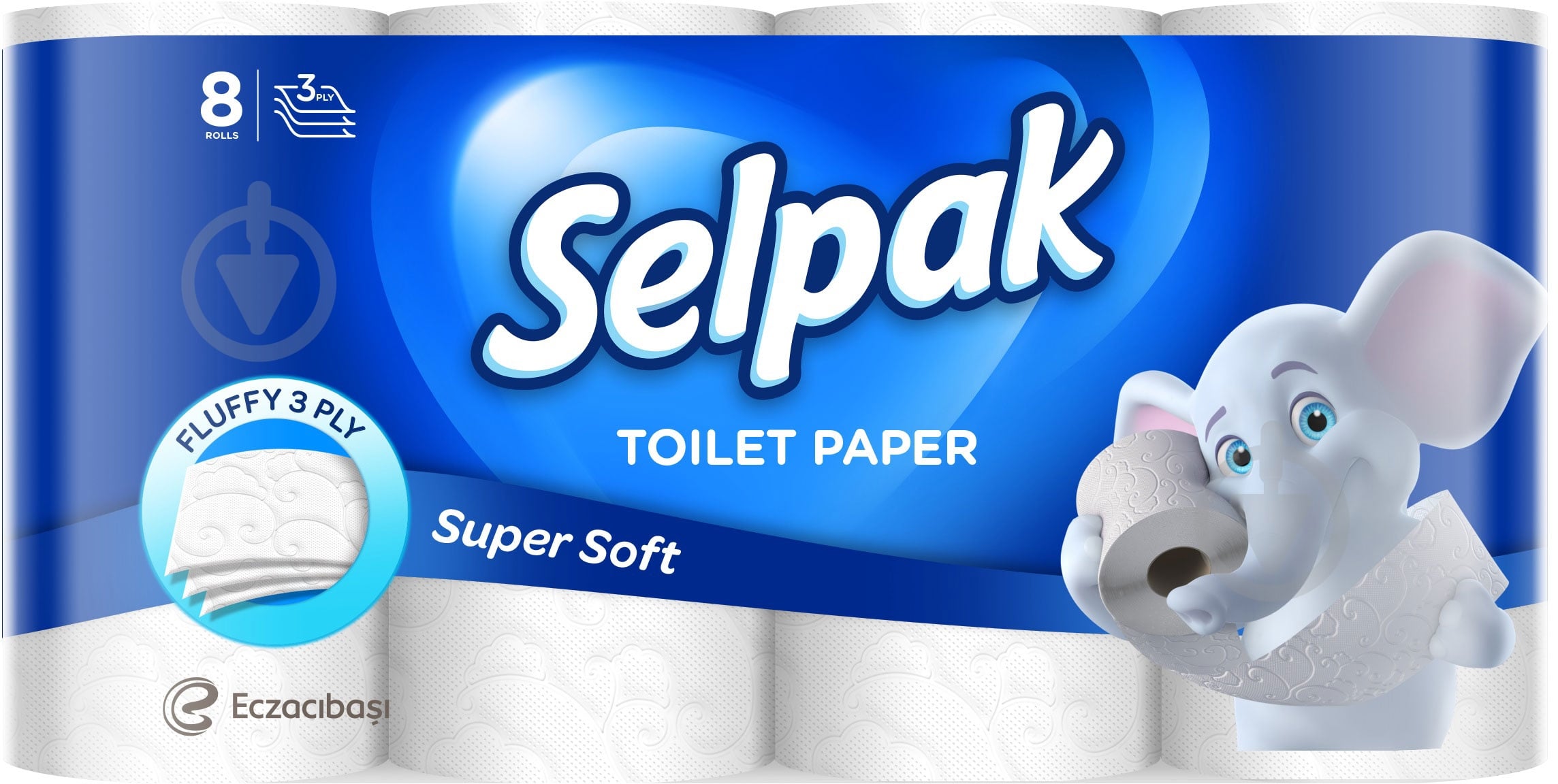 Туалетний папір Selpak Super Soft тришаровий 8 шт. - фото 1
