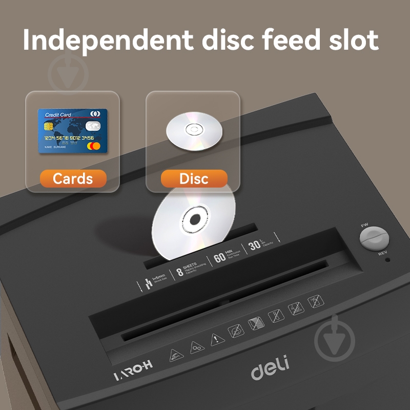 Уничтожитель документов T098 Deli - фото 6