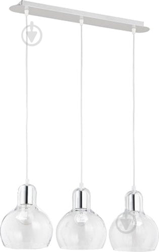 Підвіс TK Lighting Mango 3x60 Вт E27 прозорий/хром 1807 - фото 1