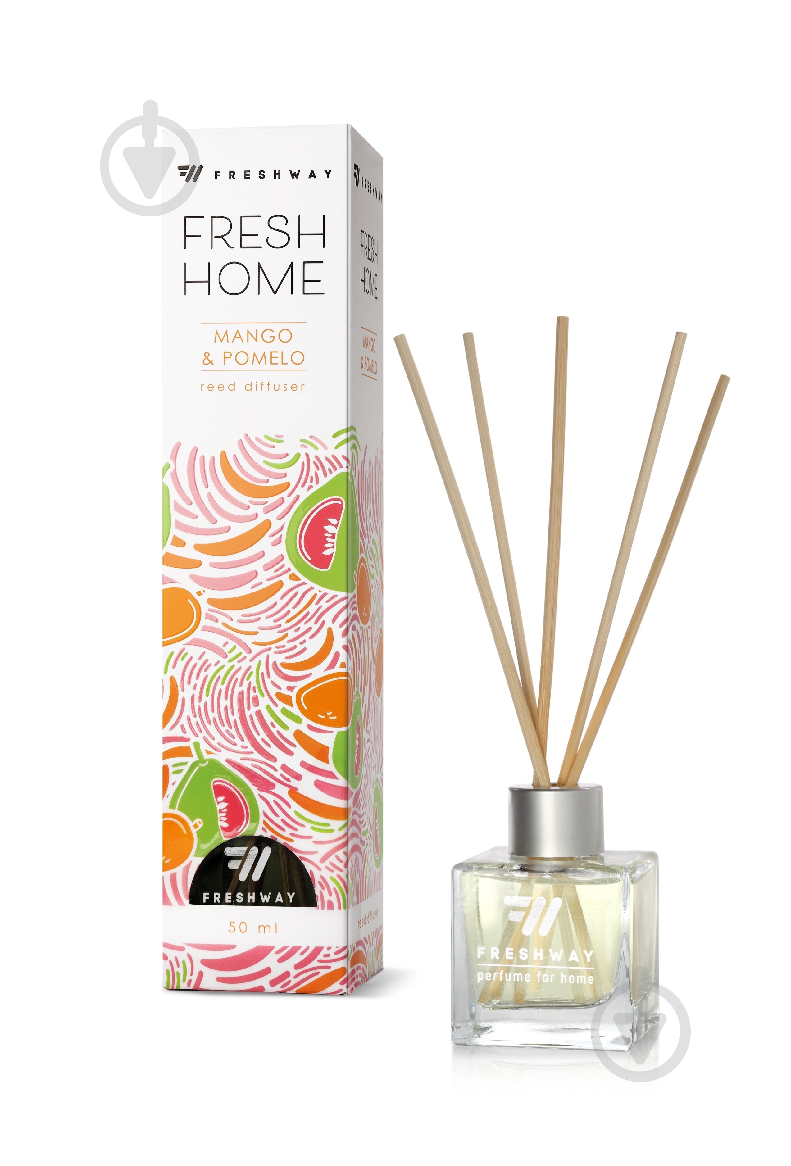 Аромадиффузор для дома FRESHWAY Mango&Pomelo Манго и помело 50 мл - фото 1 Аромадиффузор для дома FRESHWAY Mango&Pomelo Манго и помело 50 мл - фото 1