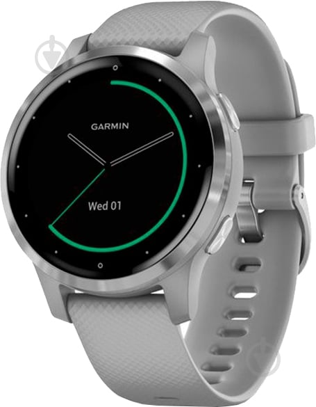 Смарт-часы Garmin Vivoactive 4S Powder silver/grey (010-02172-03) - фото 1 Смарт-часы Garmin Vivoactive 4S Powder silver/grey (010-02172-03) - фото 1