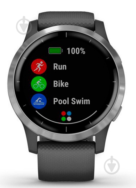 Смарт-часы Garmin Vivoactive 4 Shadow silver/grey (010-02174-03) - фото 4