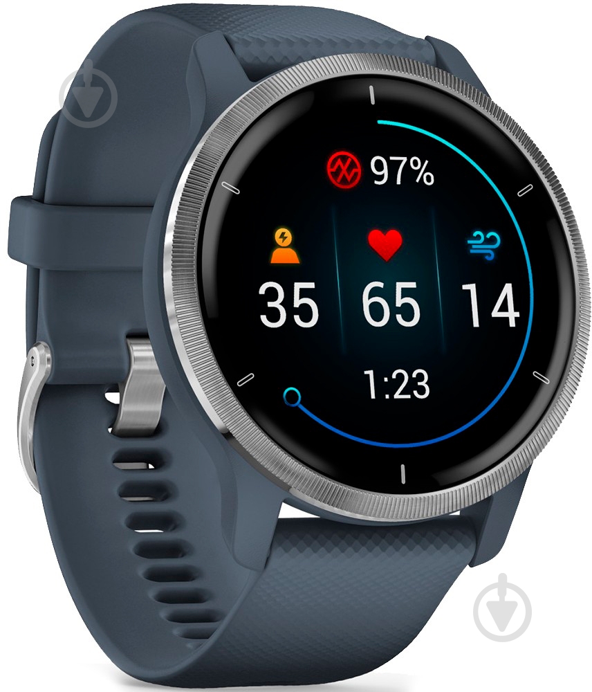 Смарт-часы Garmin Venu 2 Blue Granite/Passived (010-02430-10) - фото 2