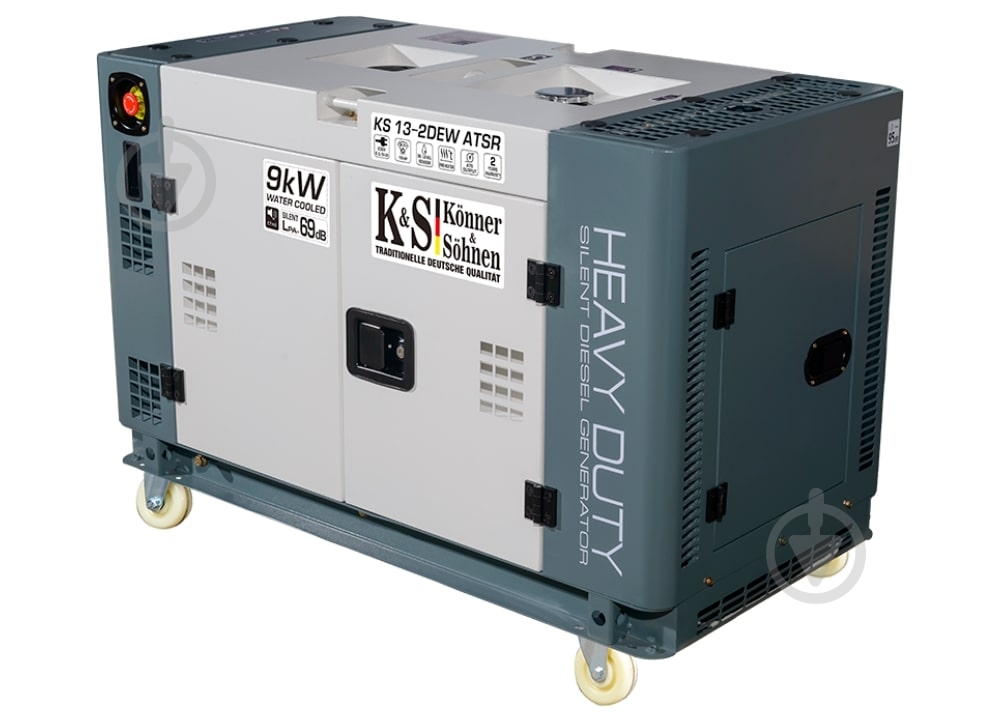 Генератор дизельний Konner&Sohnen 8,5 кВт / 9 кВт 220 В KS 13-2DEW ATSR - фото 3