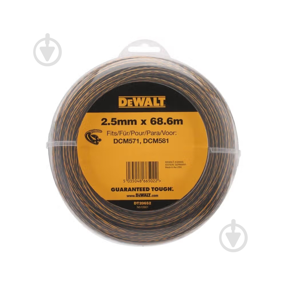 Жилка для триммера DeWalt DT20652 - фото 1 Жилка для триммера DeWalt DT20652 - фото 1