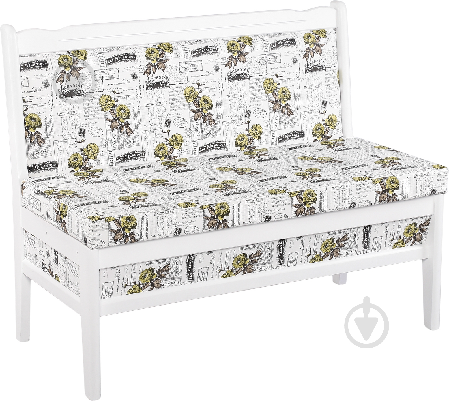 Скамья Скиф МП №1 Лорейн белый белый с узором - фото 1