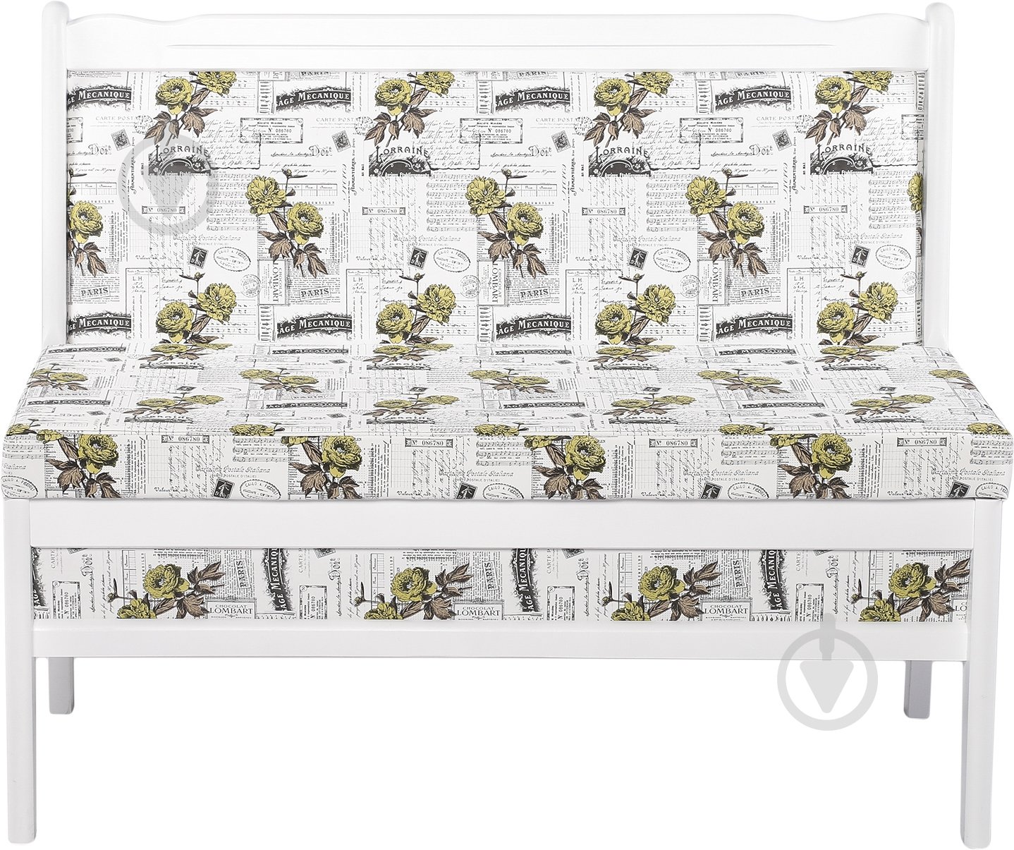 Скамья Скиф МП №1 Лорейн белый белый с узором - фото 2