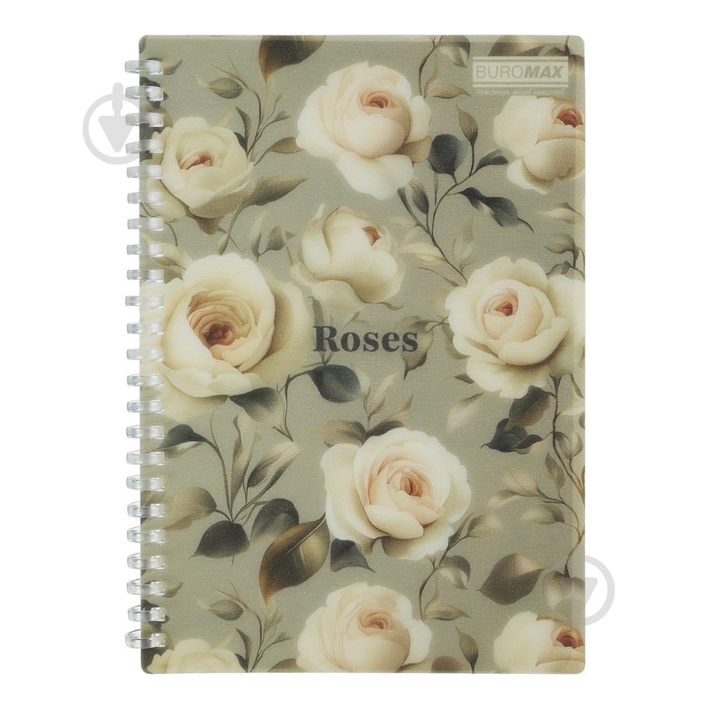 Тетрадь на пружине Buromax ARABESKI B5 клетка 80 лист. светло-серый BM.2586-20 - фото 1 Тетрадь на пружине Buromax ARABESKI B5 клетка 80 лист. светло-серый BM.2586-20 - фото 1