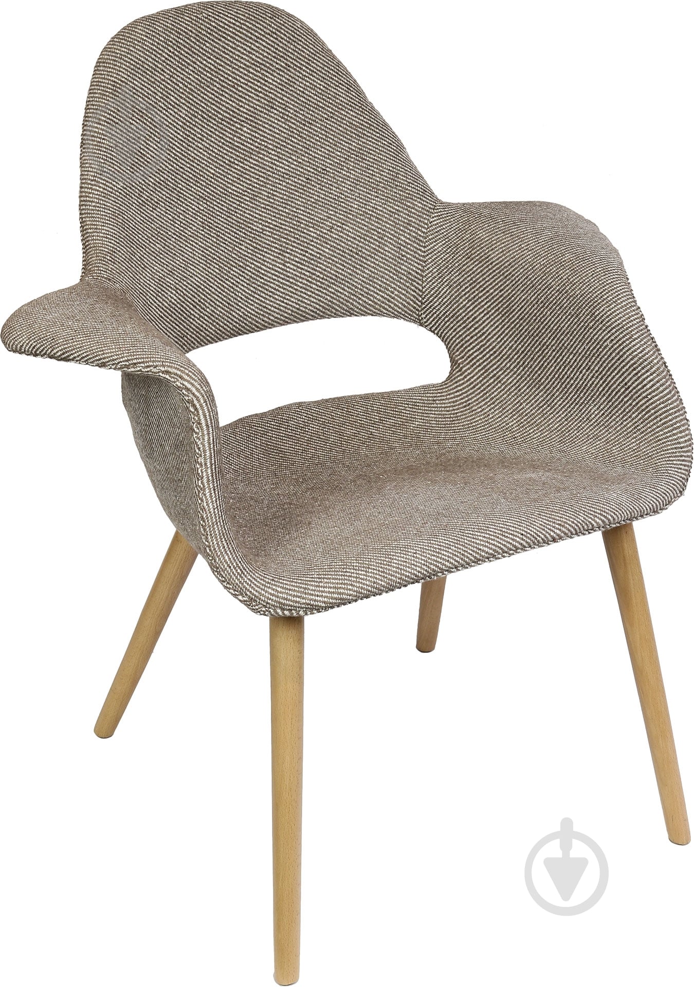 Стул обеденный АС-150KS дерево светлое/кофейный - фото 1