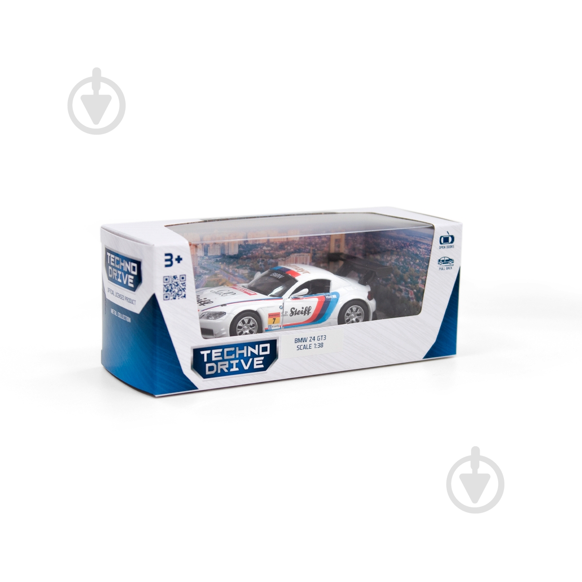 Машинка TechnoDrive 1:32 BMW Z4 GT3 (белый) 250255 - фото 12