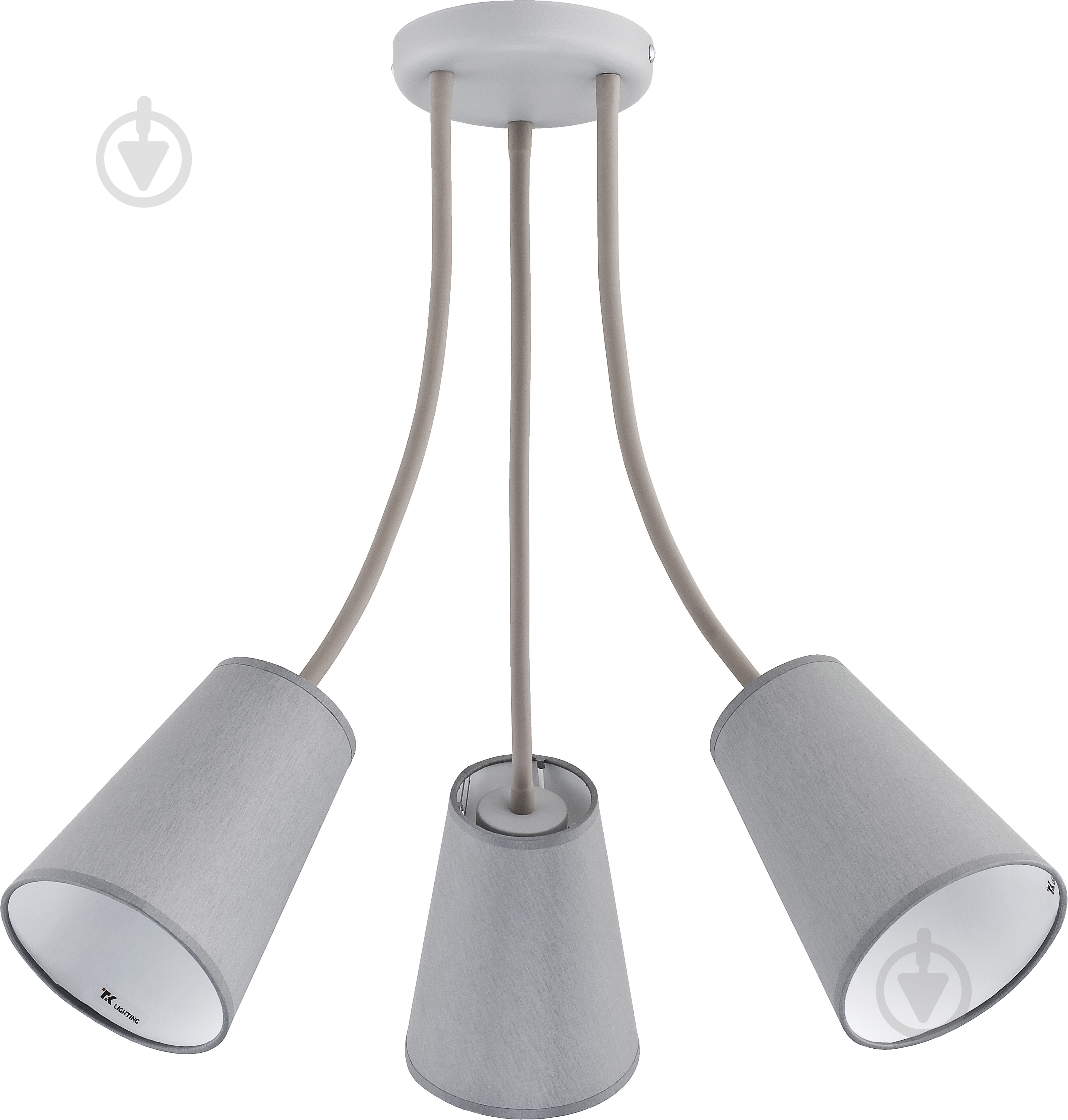 Люстра потолочная TK Lighting Wire 3x60 Вт E27 серый 2100 - фото 1 Люстра потолочная TK Lighting Wire 3x60 Вт E27 серый 2100 - фото 1