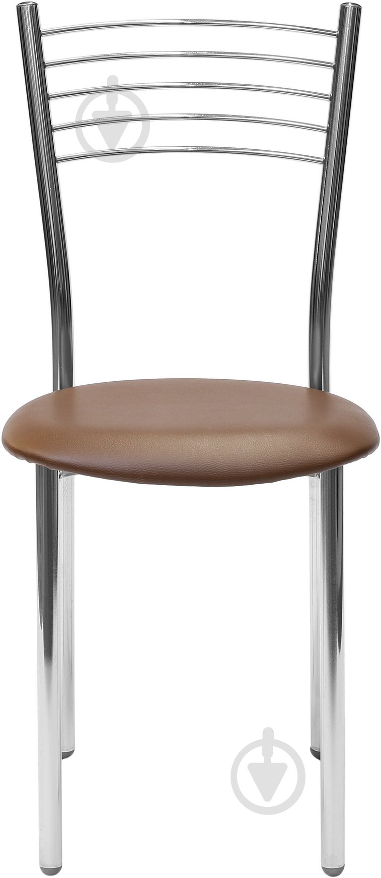 Стілець обідній AMF Art Metal Furniture Оллі коричневий/хром - фото 3