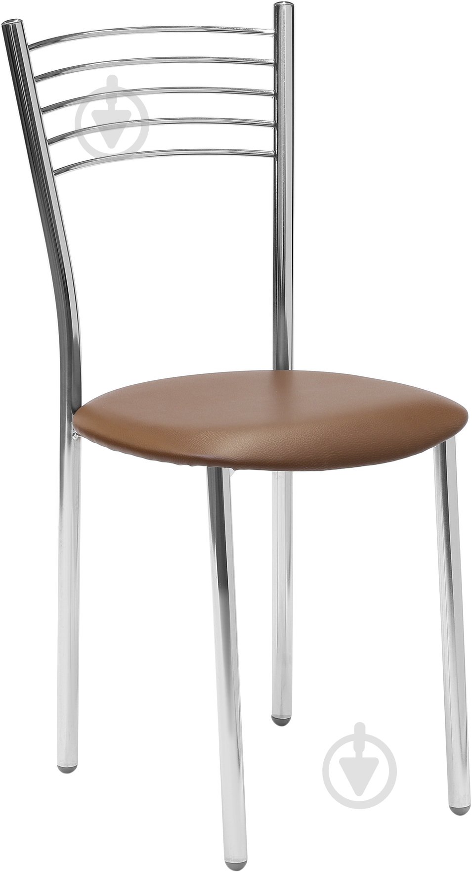 Стілець обідній AMF Art Metal Furniture Оллі коричневий/хром - фото 1