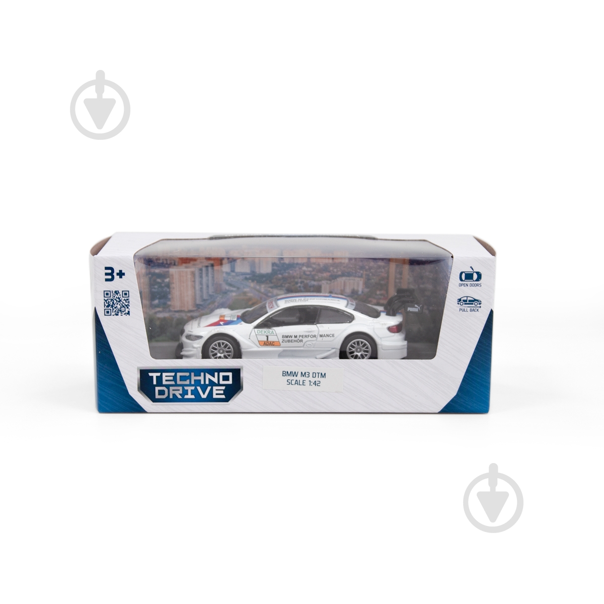 Машинка TechnoDrive 1:32 BMW M3 DTM (белый) 250256 - фото 11