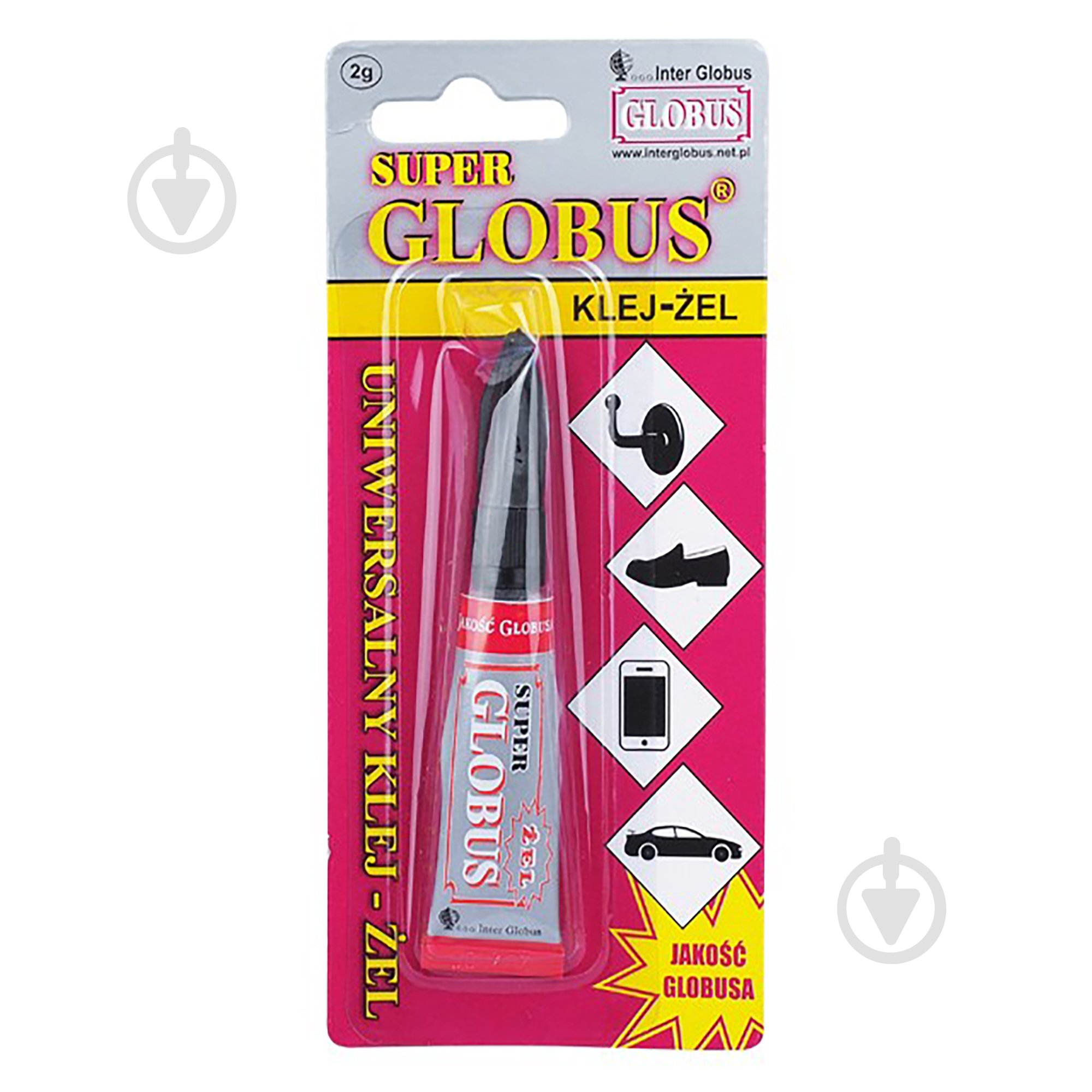 Суперклей-гель GLOBUS SuperGlobus 2 г - фото 1 Суперклей-гель GLOBUS SuperGlobus 2 г - фото 1