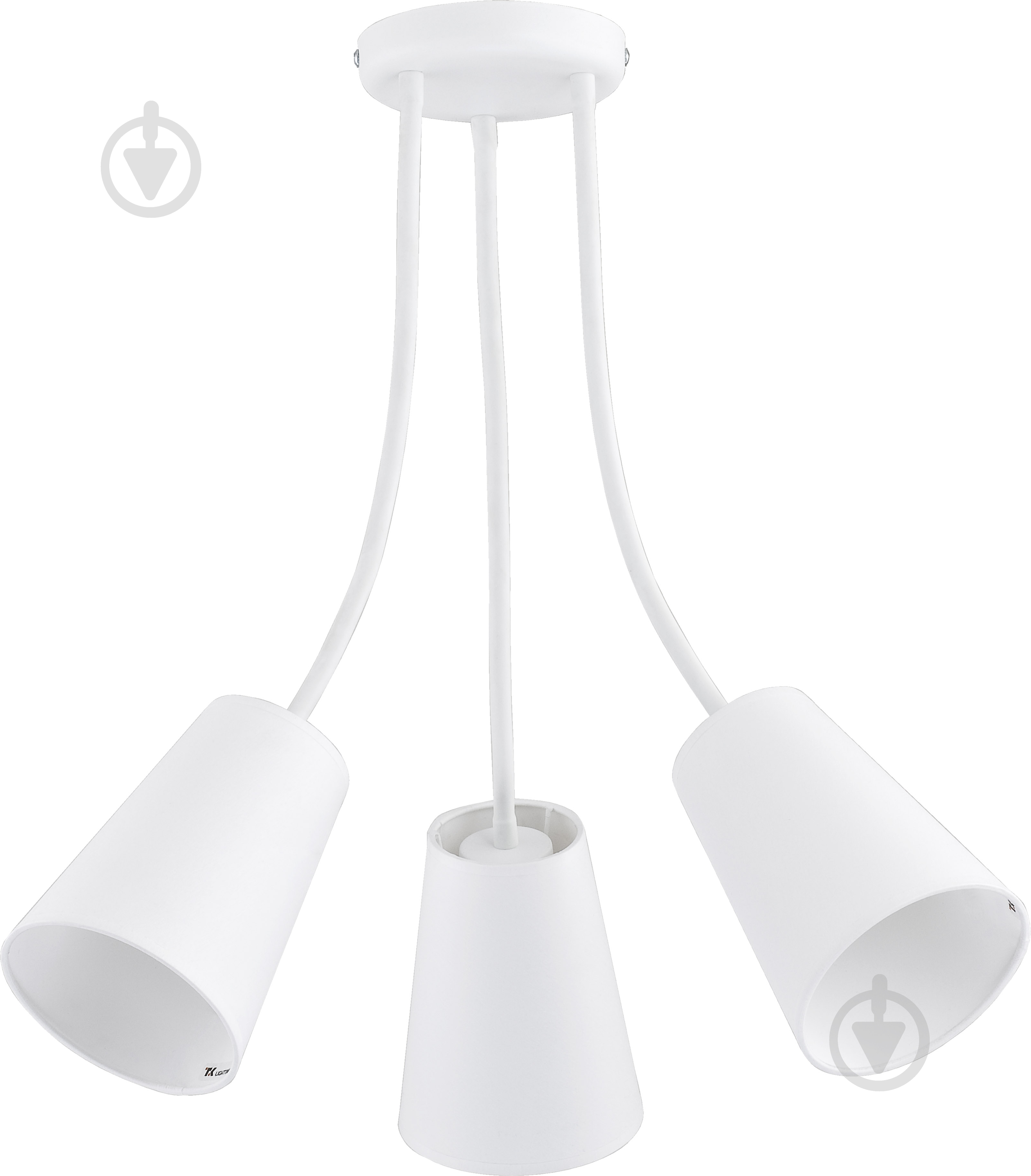 Люстра потолочная TK Lighting Wire 3x60 Вт E27 белый 2097 - фото 1