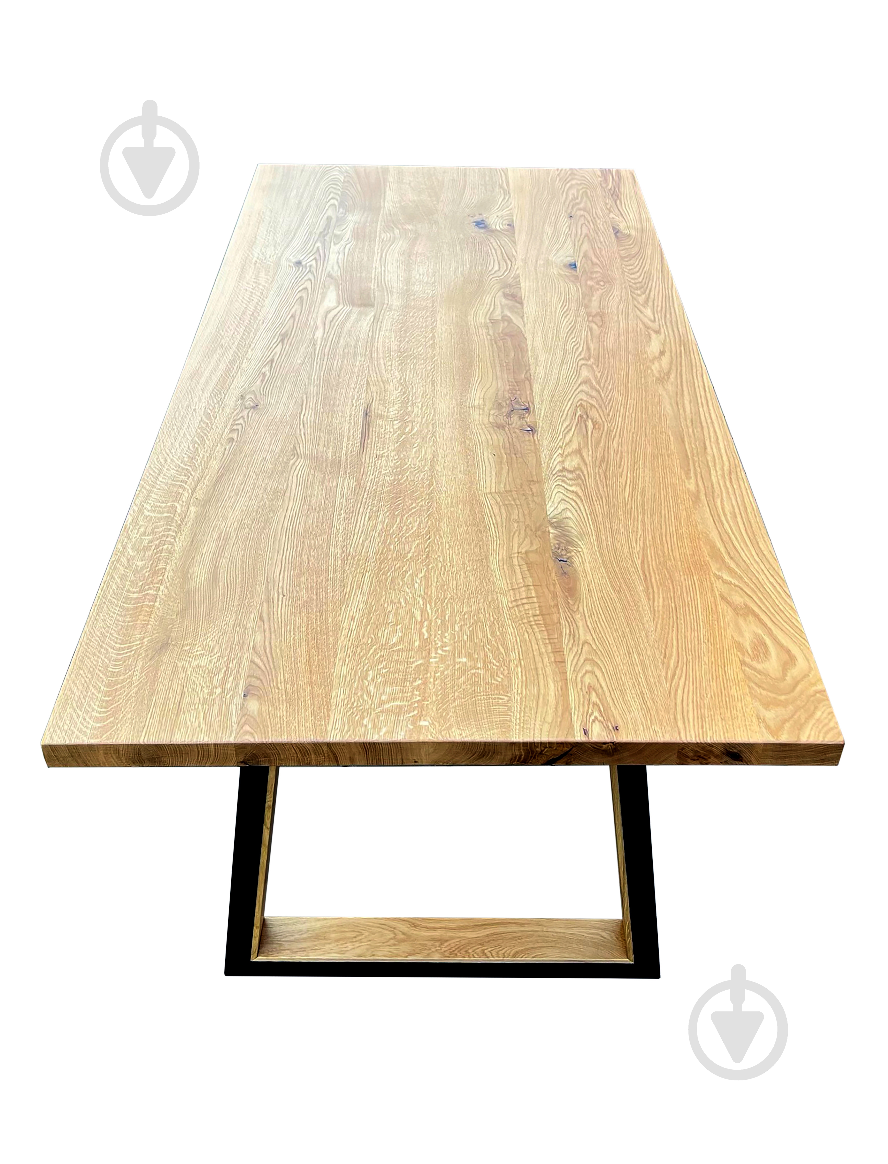 Стол обеденный Chikago массив дуба 1800x800x750мм дуб/дуб/черный - фото 4