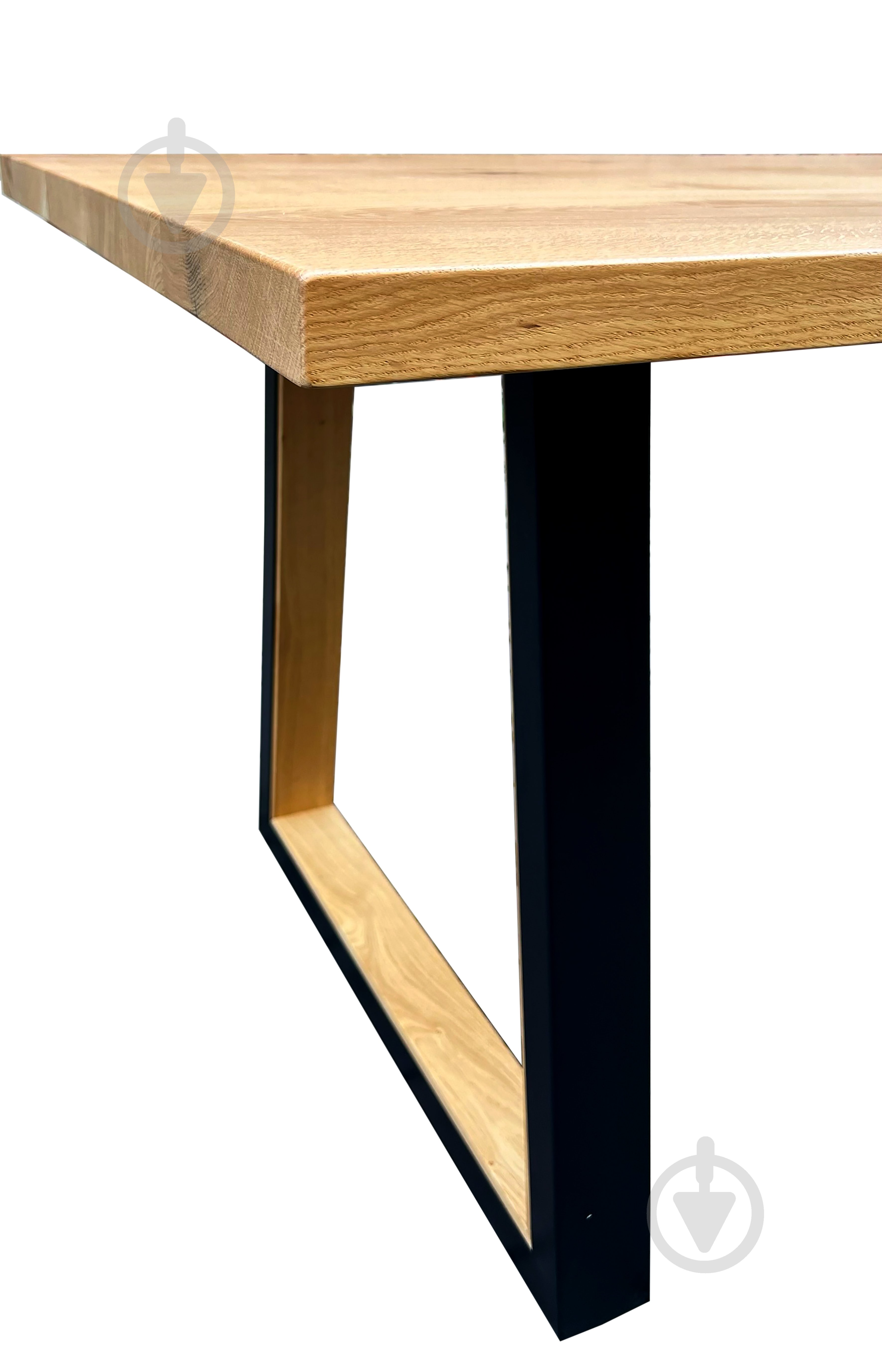 Стол обеденный Chikago массив дуба 1800x800x750мм дуб/дуб/черный - фото 5