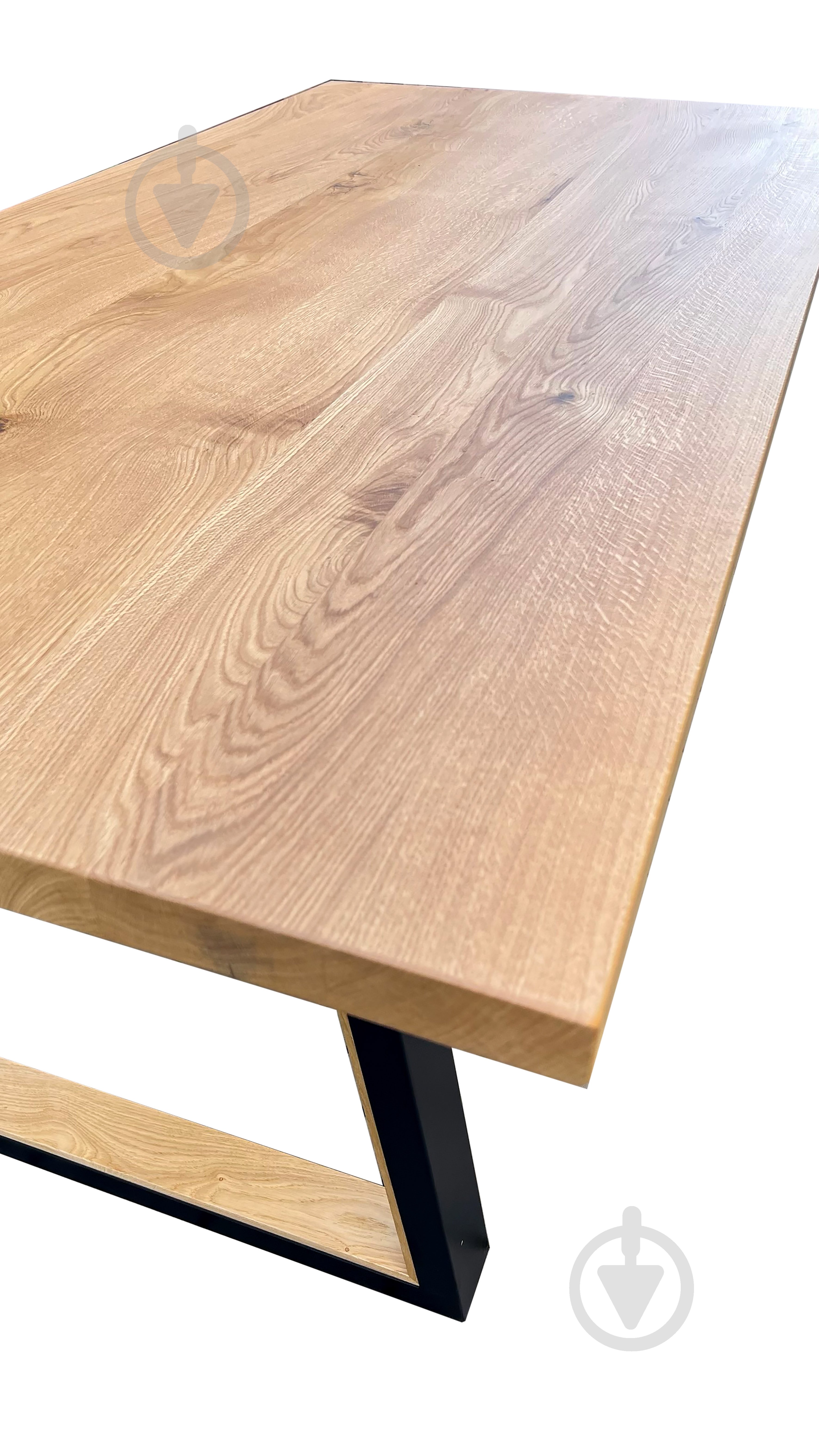 Стол обеденный Chikago массив дуба 1800x800x750мм дуб/дуб/черный - фото 6