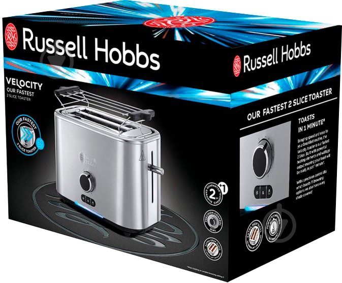 Тостер Russell Hobbs 24140-56 Velocity - фото 7 Тостер Russell Hobbs 24140-56 Velocity - фото 7