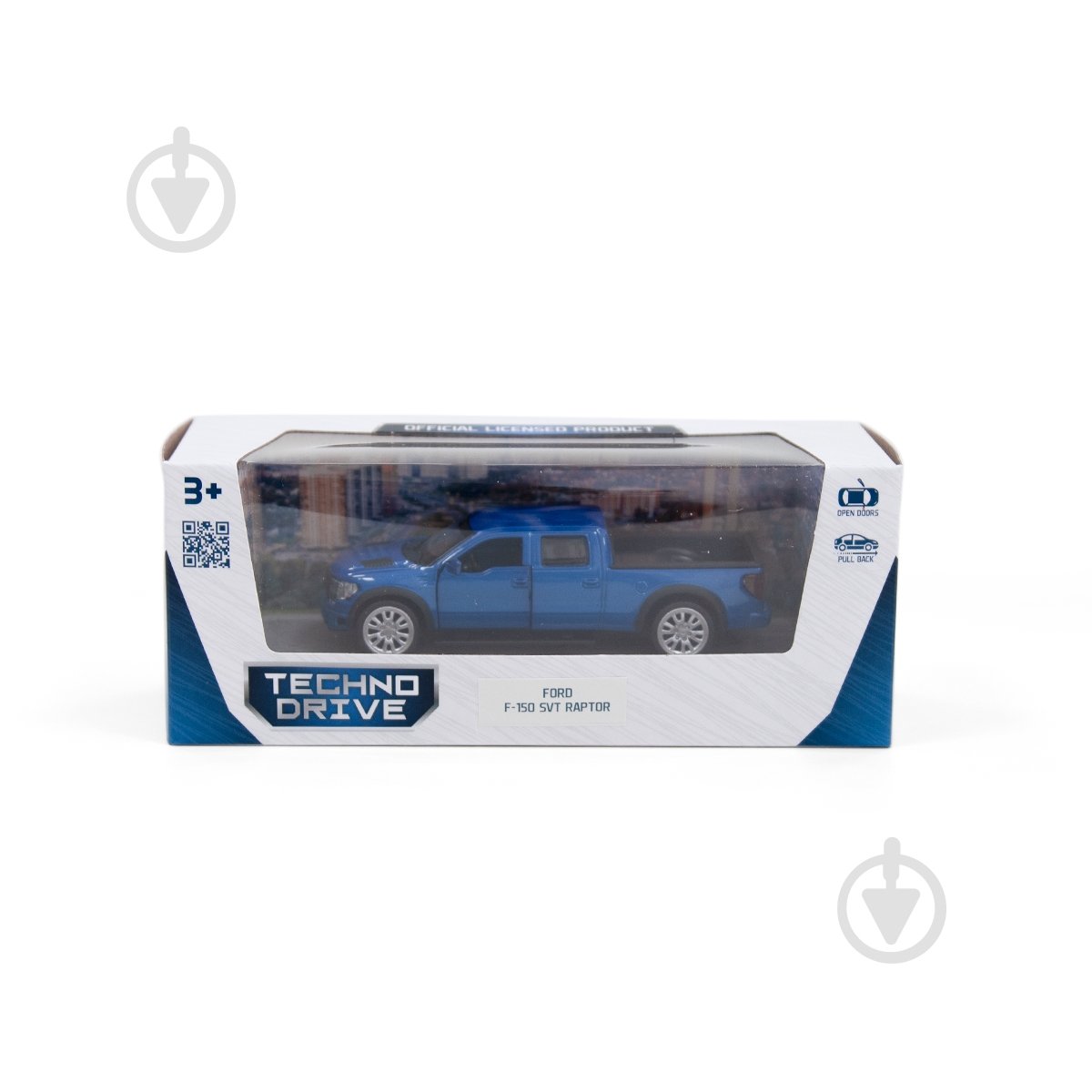 Машинка TechnoDrive 1:32 FORD F-150 SVT Raptor (синій) 250263 - фото 11