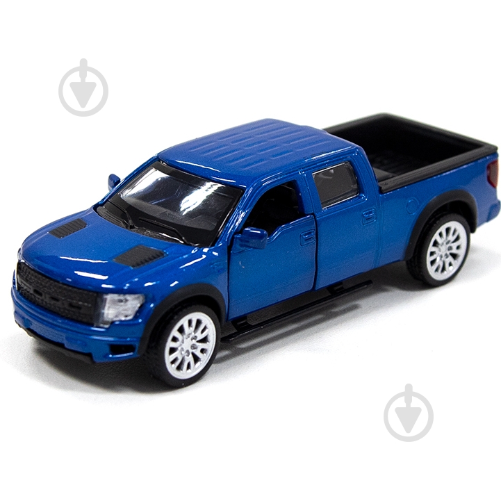 Машинка TechnoDrive 1:32 FORD F-150 SVT Raptor (синій) 250263 - фото 1