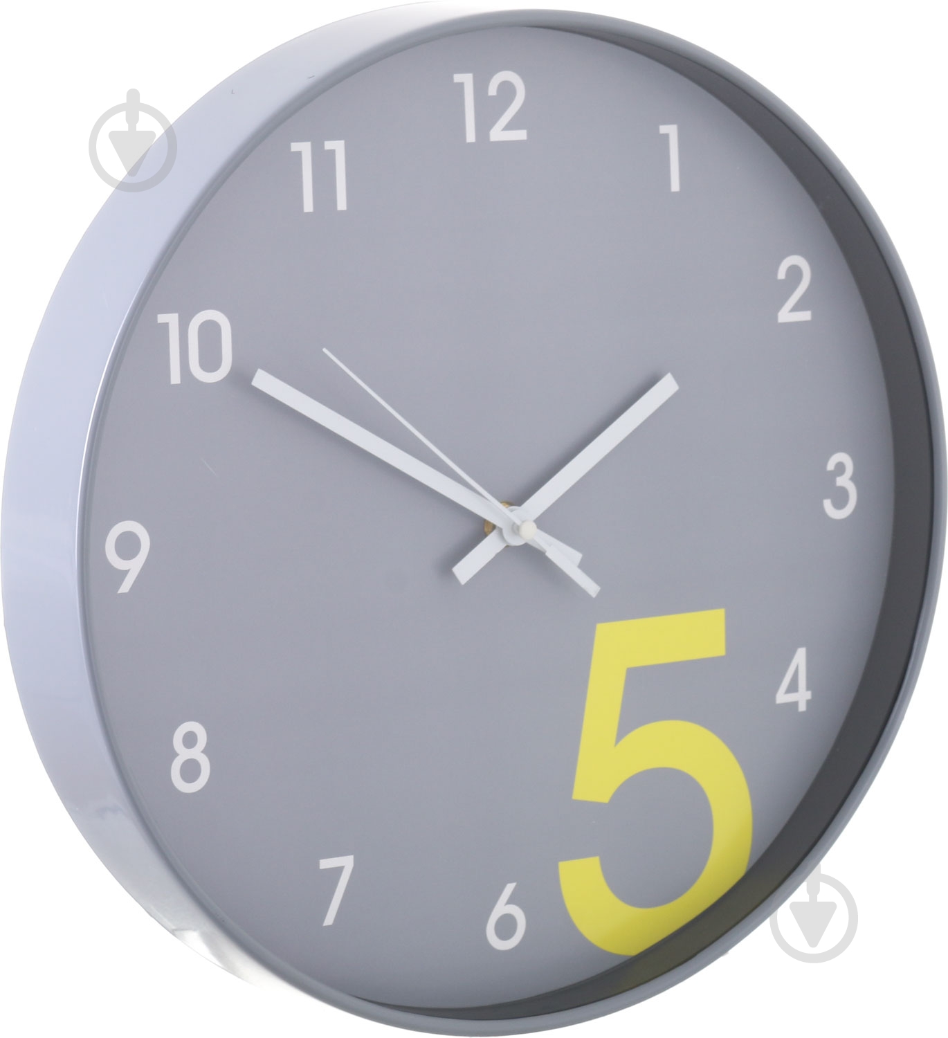 Часы настенные Five серый - фото 2