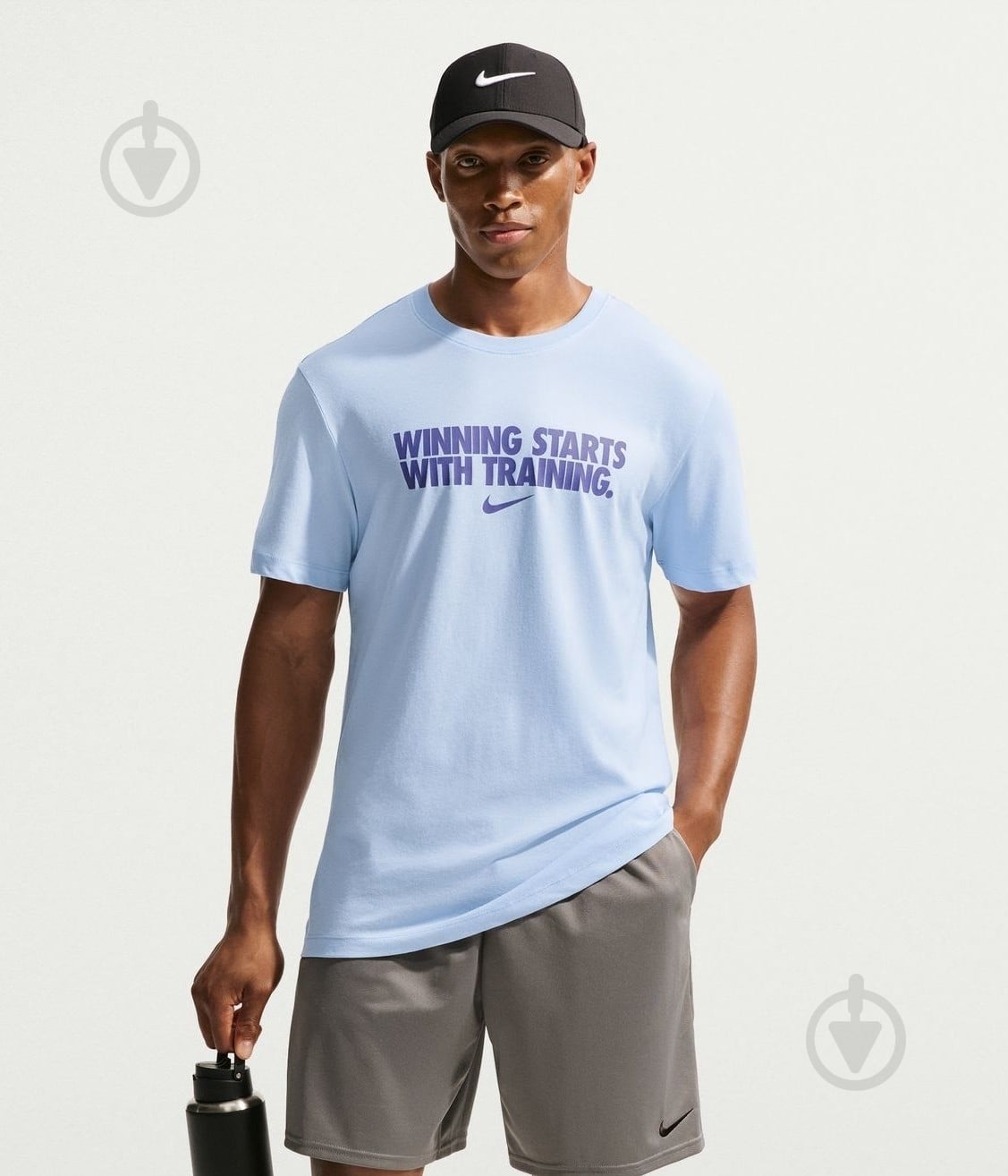 Футболка Nike M NK DF TEE WINNING HV4187-407 р.M блакитний - фото 1