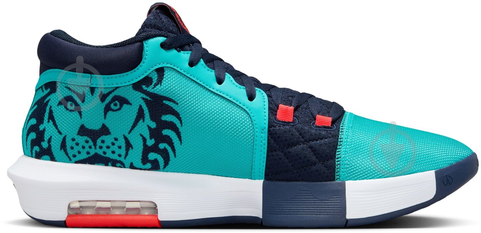 Кроссовки мужские Nike LEBRON WITNESS VIII HQ2139-300 р.44 бирюзово-синие - фото 2 Кроссовки мужские Nike LEBRON WITNESS VIII HQ2139-300 р.44 бирюзово-синие - фото 2