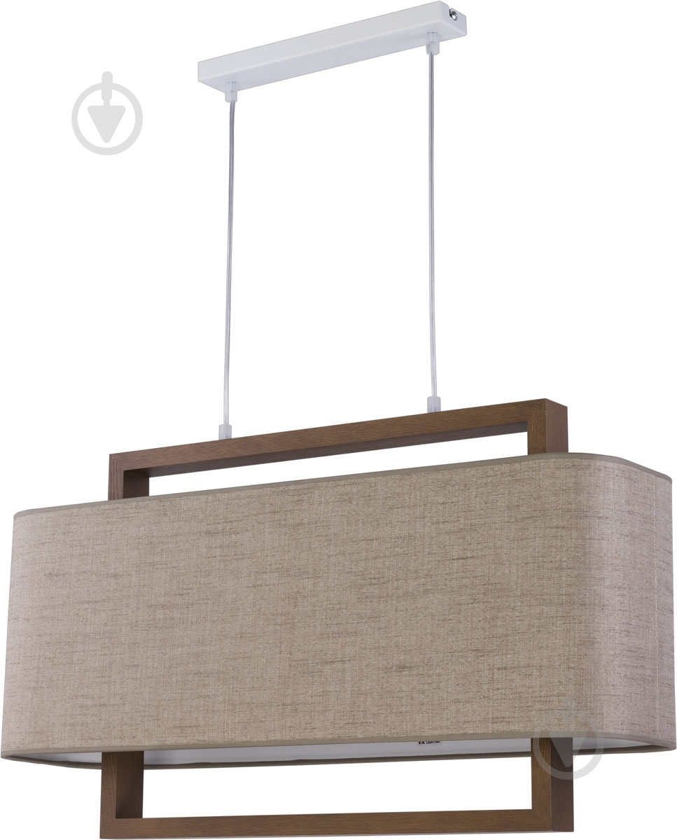 Люстра подвесная TK Lighting Artemida 2x60 Вт E27 орех/лен 2563 - фото 1