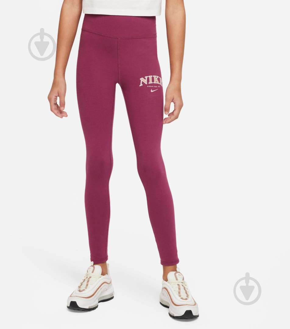 Лосины Nike FD0889-653 р.M розовый - фото 1