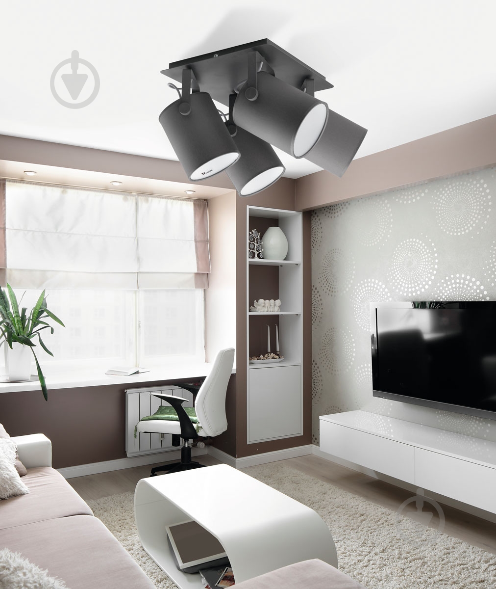 Спот TK Lighting Relax 4x60 Вт E27 серый 2682 - фото 2