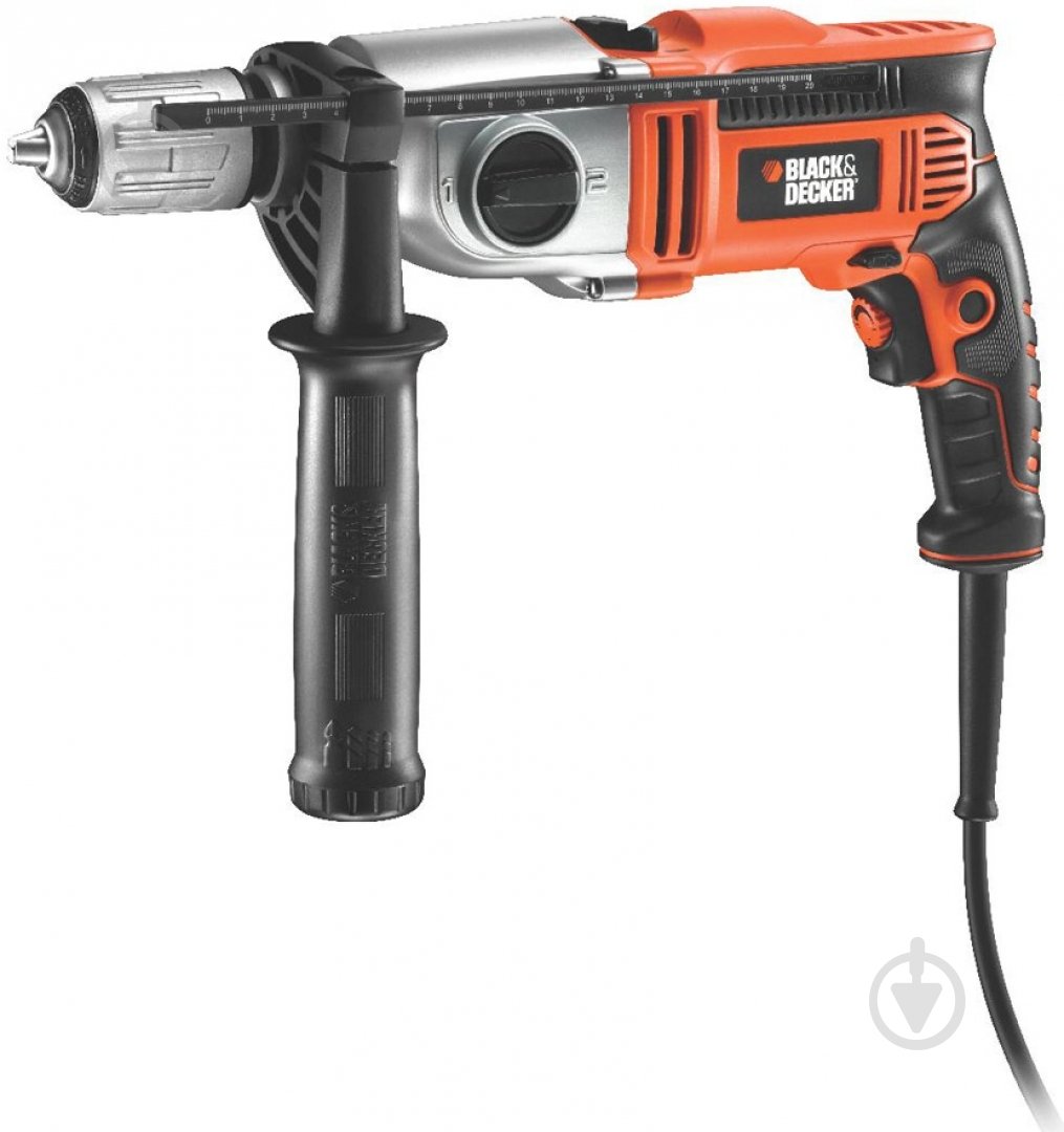 Дрель ударная Black+Decker KR8542K - фото 1