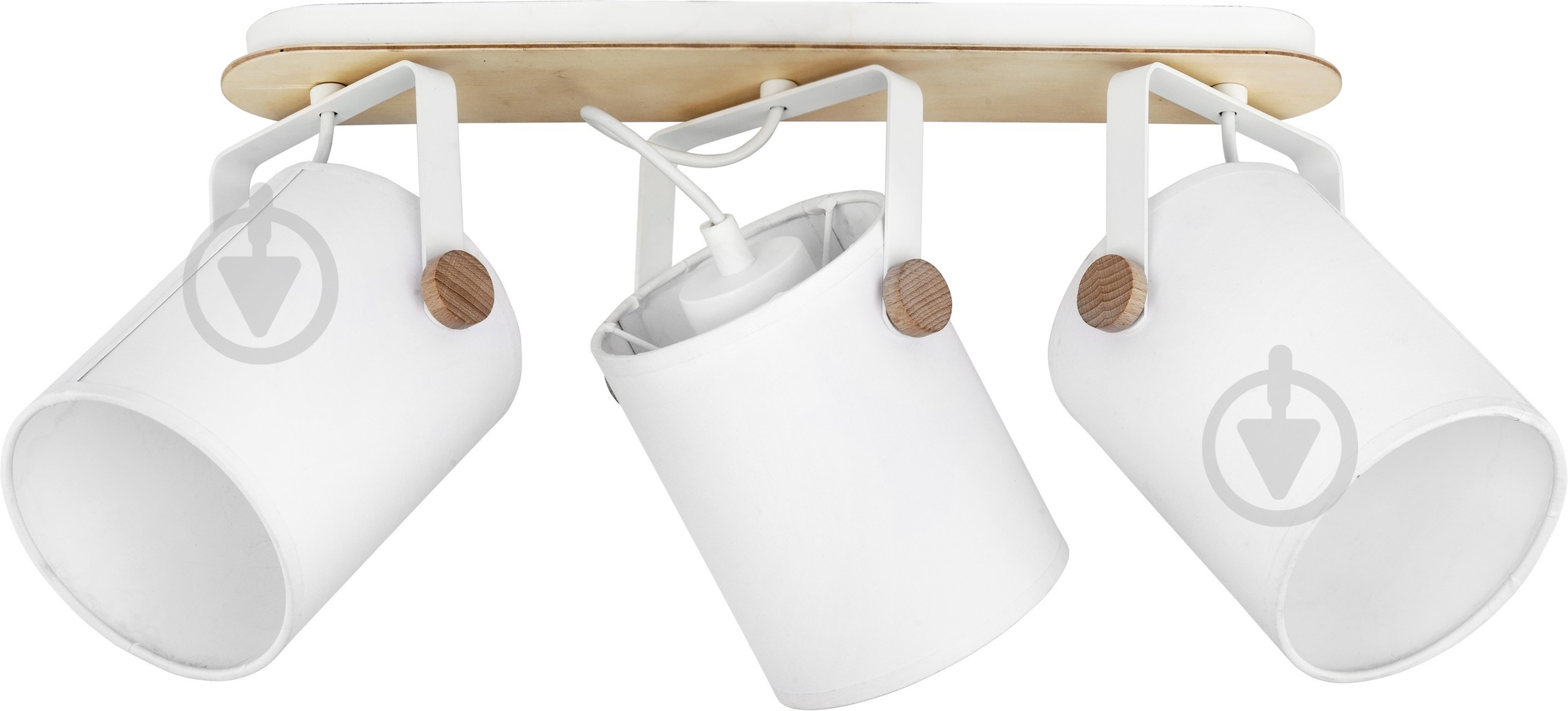 Спот TK Lighting Relax 3x60 Вт E27 белый 1613 - фото 1