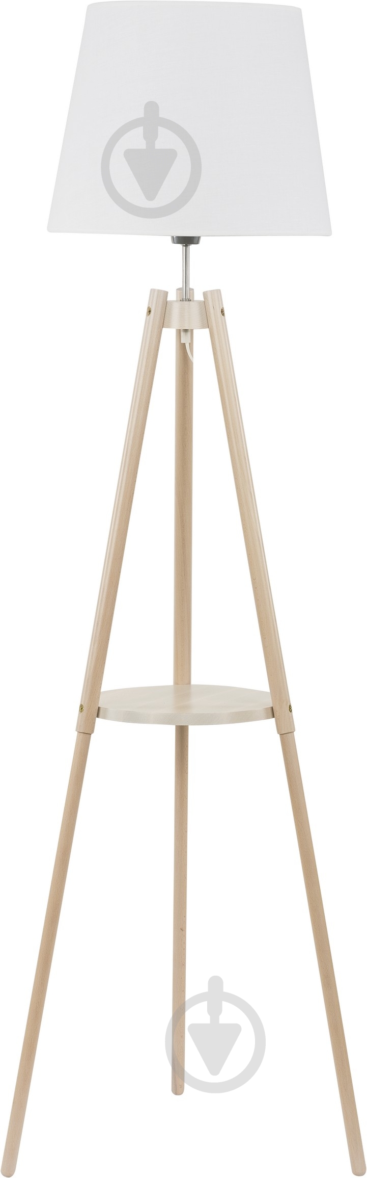 Торшер TK Lighting Vaio 60 Вт E27 белый/дерево 698 - фото 1